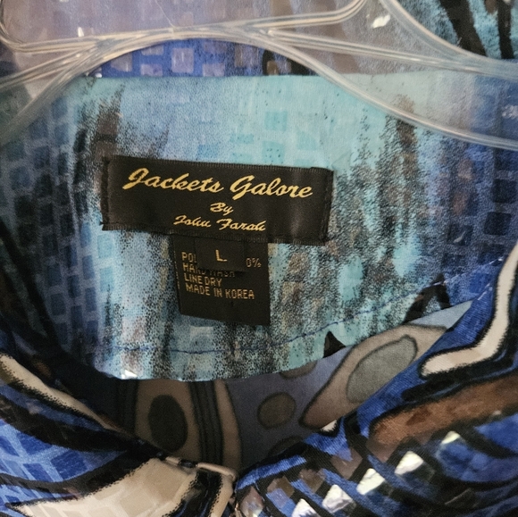 Vintage Jackets Galore Graphic Print Full Zip Lightweight Jacket Women (L) - Picture 3 of 3